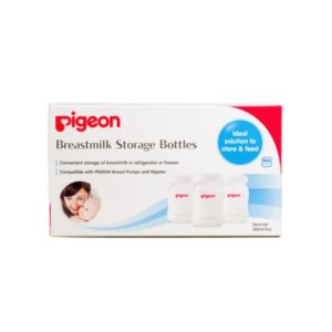 BIBERON P/ALMACENAMIENTO B/ANCHA BPA FREE 160ML X 3 PIGEON