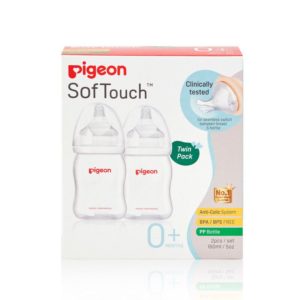 BIBERON PERISTALTICO B/ANCHA 160ML X2 PIGEON